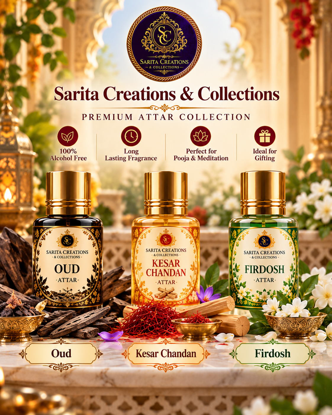 Premium Attar Combo — 3 ML wholesale price India