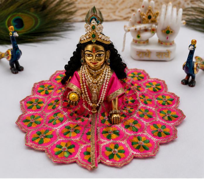 Floral Laddu Gopal Ji Poshak | Flower Design Laddu Gopal Ji Poshak | Pink wholesale price India