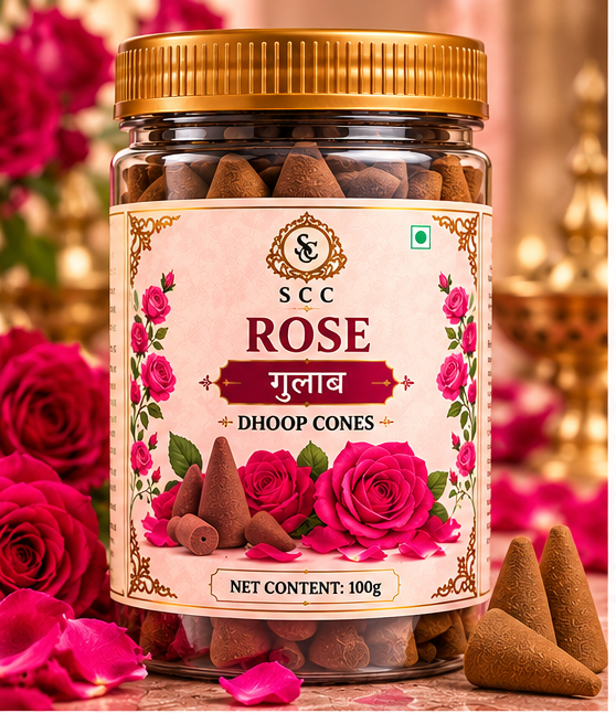 Premium Rose Cone | Premium Quality Rose Dhoop Cone wholesale price India